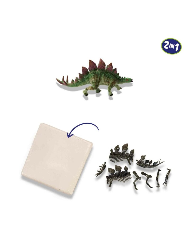 SES Dino en skelet opgraven 2 in 1- Stegosaurus