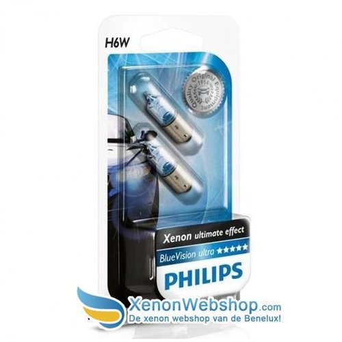  Philips 12036BVB2 H6W BAX9S Blue Vision 