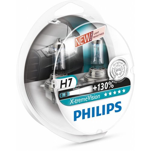  Philips XTreme Vision H7 +130% Set 