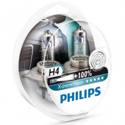  Philips XTreme Vision H4 +130% Set 