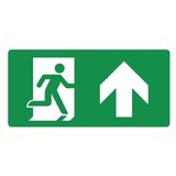 Pictogram nooduitgang rechtdoor