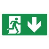 Pictogram nooduitgang beneden