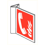 Veiligheidspictogam telefoon brand