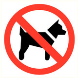 Pictogram verboden voor dieren