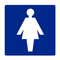 Pikt-o-Norm Pictogram aanwijzing WC dames