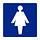 Pikt-o-Norm Pictogram aanwijzing WC dames