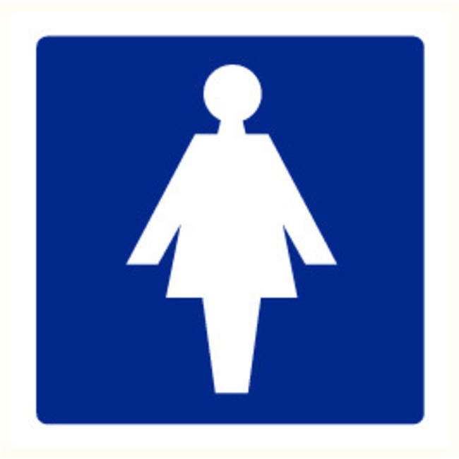 Pikt-o-Norm Pictogram aanwijzing WC dames