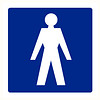 Pikt-o-Norm Pictogram aanwijzing WC heren