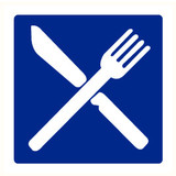 Pictogram eetgelegenheid