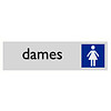 Pikt-o-Norm Pictogram tekst toilet dames