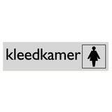 Pictogram tekst kleedkamer dames