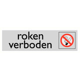 Pictogram tekst roken verboden