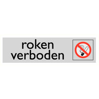 Pikt-o-Norm Pictogram tekst roken verboden