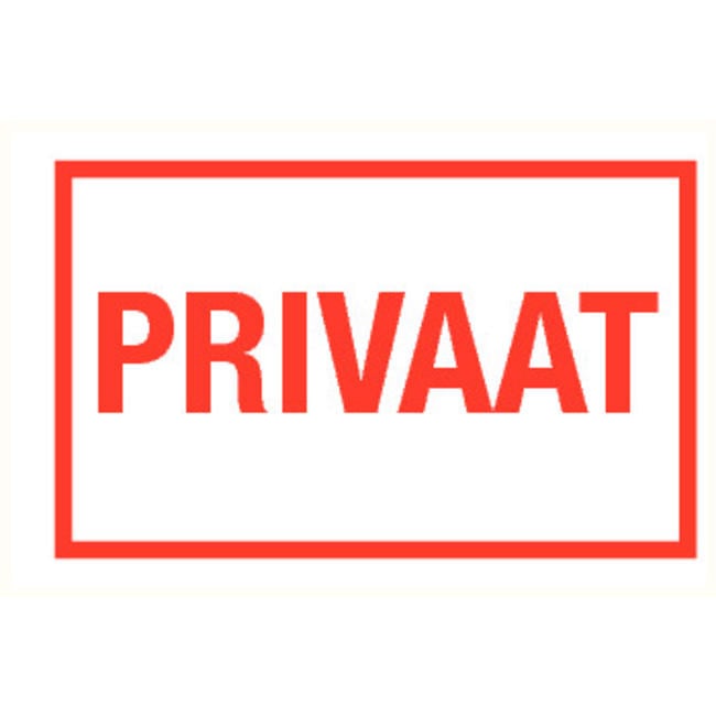 Pikt-o-Norm Pictogram tekst privaat