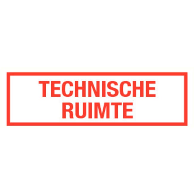 Pikt-o-Norm Pictogram tekst technische ruimte