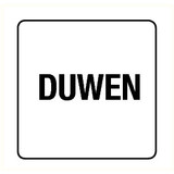 Pictogram tekst duwen