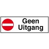 Pikt-o-Norm Pictogram geen uitgang