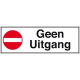 Pictogram geen uitgang