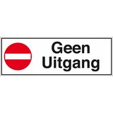 Veiligheidspictogram geen uitgang
