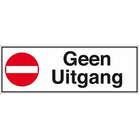 Pikt-o-Norm Pictogram geen uitgang