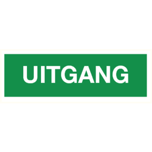 Pikt-o-Norm Pictogram uitgang (tekst) PVC