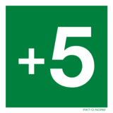 Pictogram verdieping -3 tot en met 18 sticker