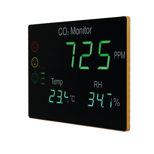 Brandbeveiligingshop OFPG CO2-meter XL bord