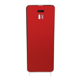 Design brandblusserkast Harmony wit met deur textiel rood