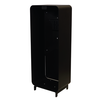 Designfeu Design brandblusserkast Harmony zwart-bruin met deur teak hout