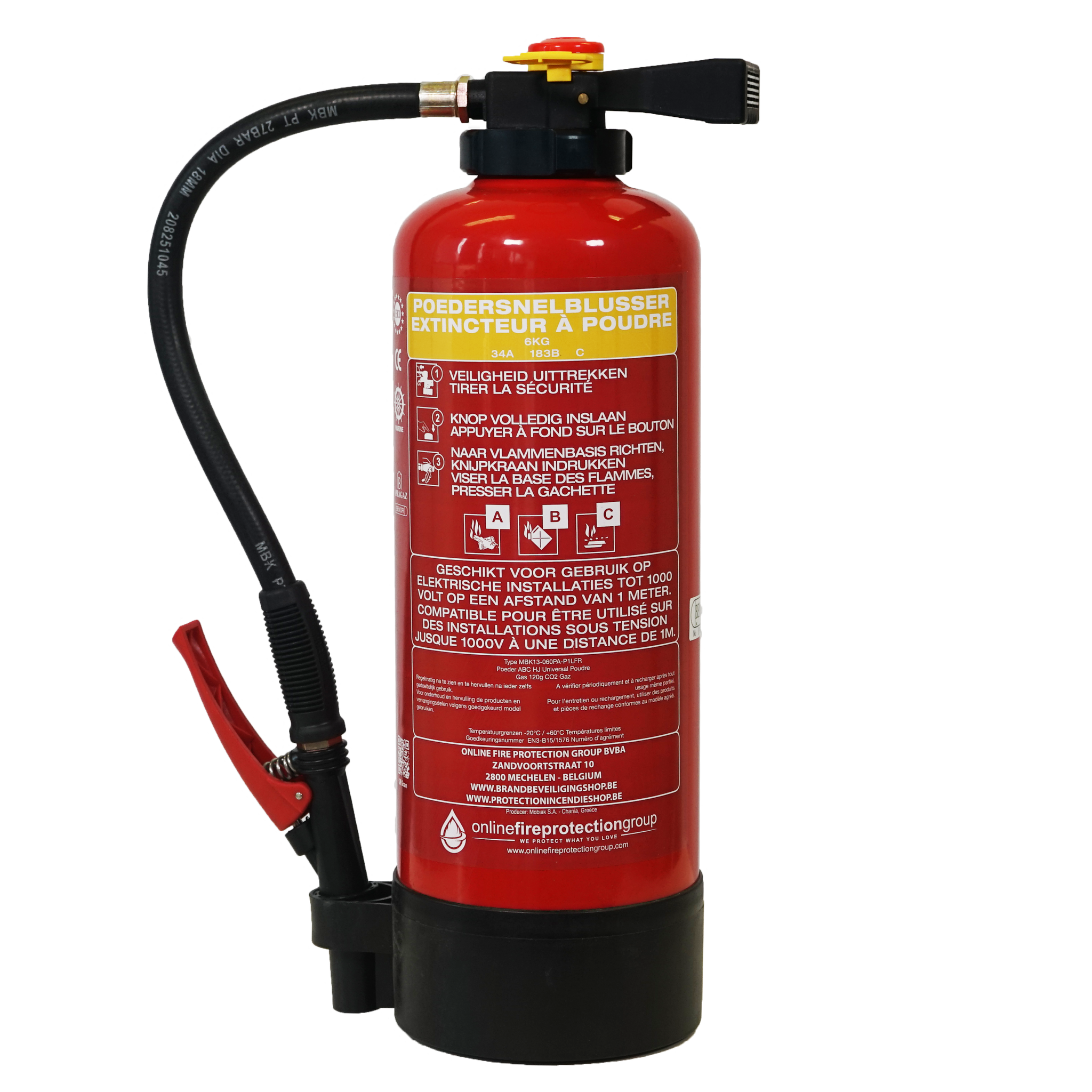 Poederblusser EPS6 6kg brandklasse A-B-C