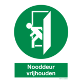 Pictogram Nooddeur vrijhouden