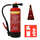 Brandbeveiligingshop Voordeelpakket poederbrandblusser 6kg intern patroon met pictogram en muurbeugel
