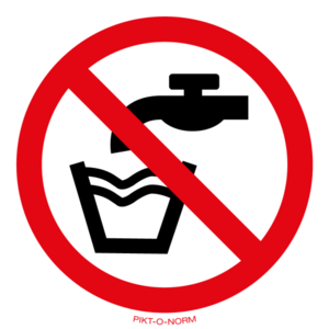 Pikt-o-Norm Pictogram geen drinkwater