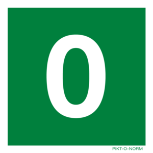 Pikt-o-Norm Pictogram verdieping -3 tot en met 18 PVC  15cm x 15xm