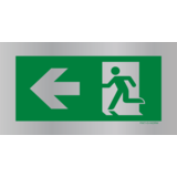 Pictogram nooduitgang links