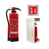Voordeelpakket schuimblusser met design blushouder wit