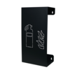 Design brandblushouder metaal met laser cutting antraciet grijs