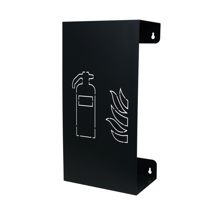 Design brandblushouder metaal met laser cutting antraciet grijs