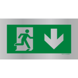 Pictogram nooduitgang beneden