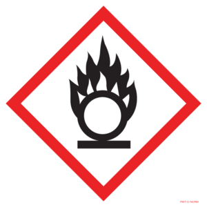 Pikt-o-Norm Pictogram Oxiderende stoffen (GHS03)