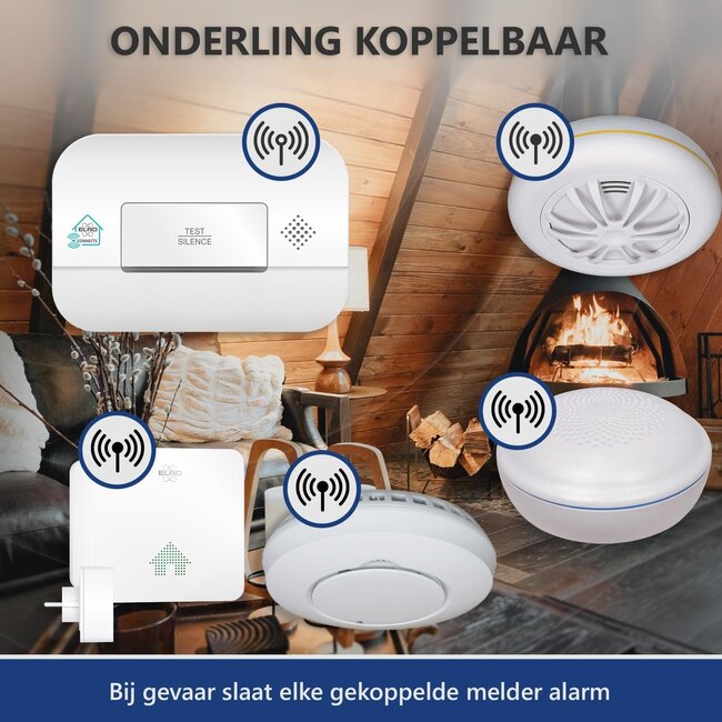 Elro Elro FC4902R Connects draadloos koppelbare CO-melder