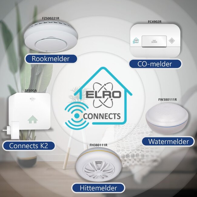 Elro Elro FC4902R Connects draadloos koppelbare CO-melder
