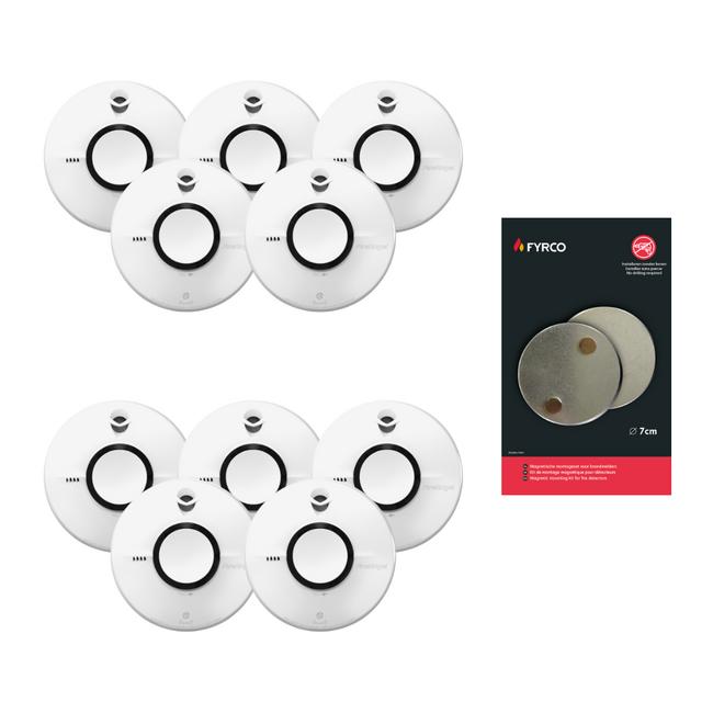 Fire Angel Fire Angel rookmelder voordeelpakket large - 10 stuks