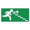 Pikt-o-Norm Pictogram nooduitgang rechts trappen