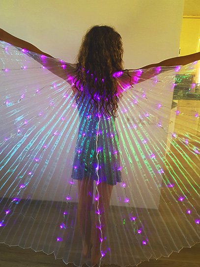 Isis Wings purple led light