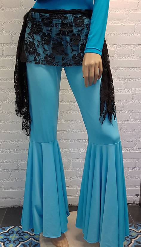 Bell bottom pants turquoise