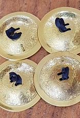 Große zimbeln in Gold