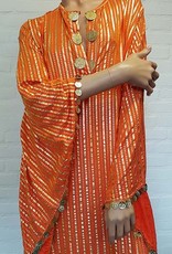 Saidi dress in orange/gold