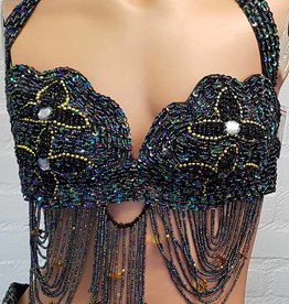 Tribal bra with shells and coins - Bellydance webshop Majorelle