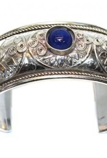 Bracelet silver with blue stones
